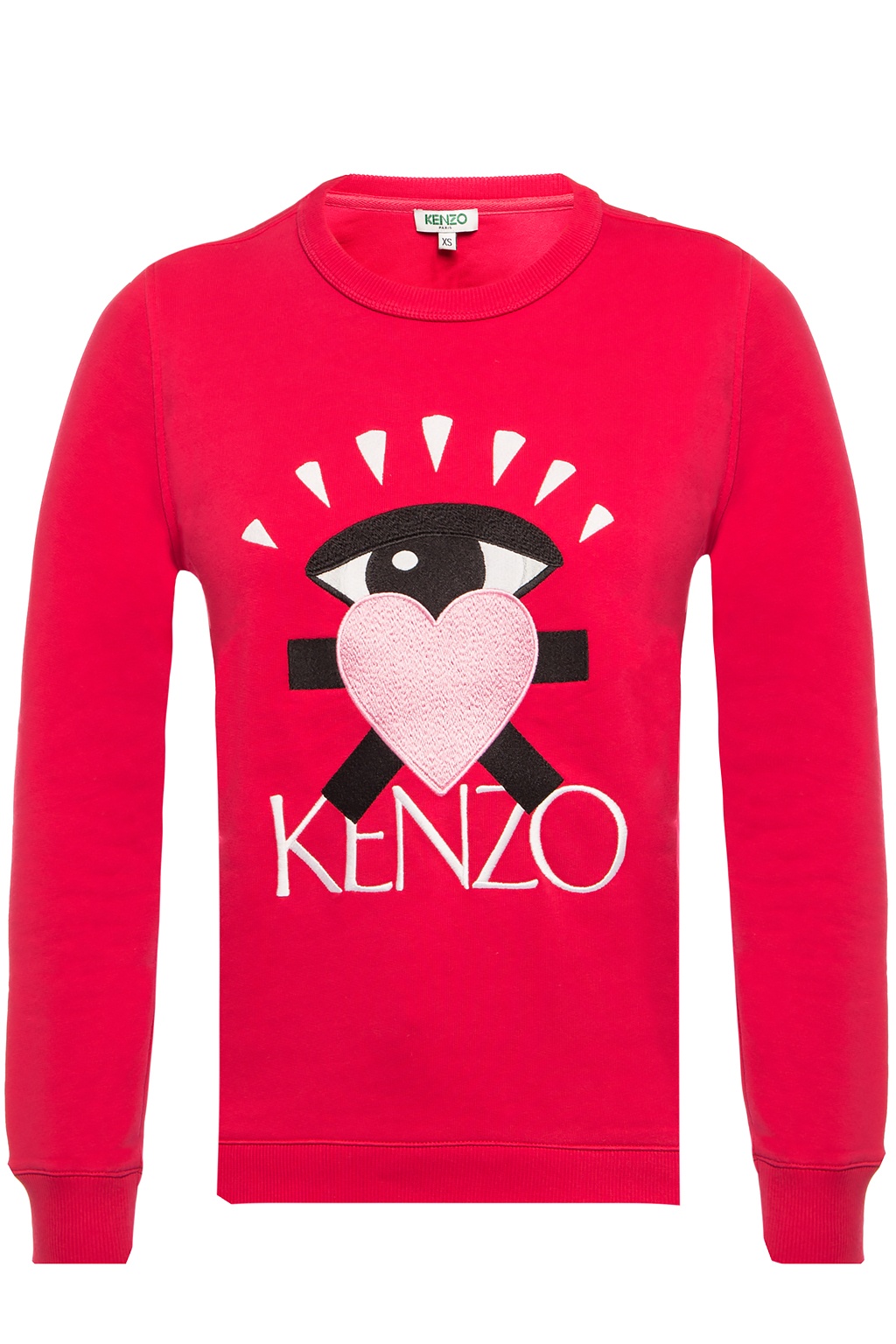 Kenzo Limited newest Edition Cupid Eye Embroidered Sweatshirt Red sz S small